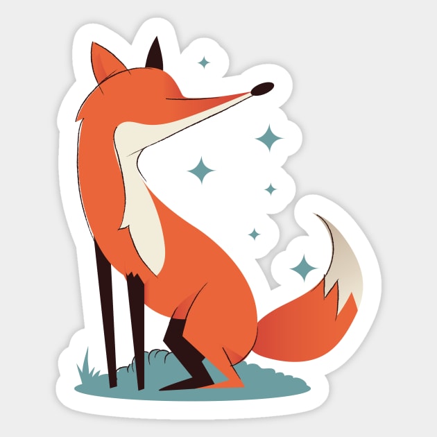 fox lover for kids and girls Sticker by Midoart